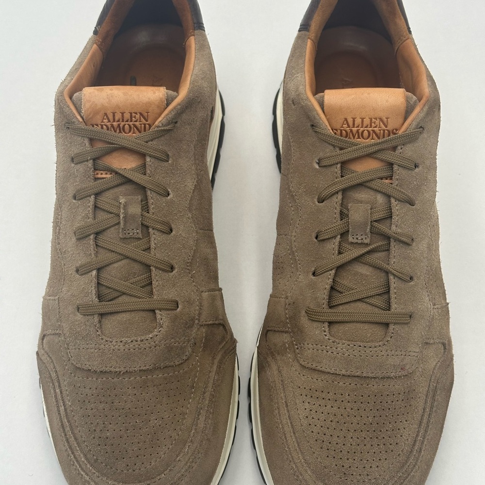 Allen Edmonds Lawson Laceup Suede Sneakers Size 11D